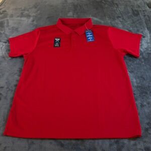 Nautica Performance Polo Shirt 50+ UPF UV Protection‎ Red Boys Extra Large NWT